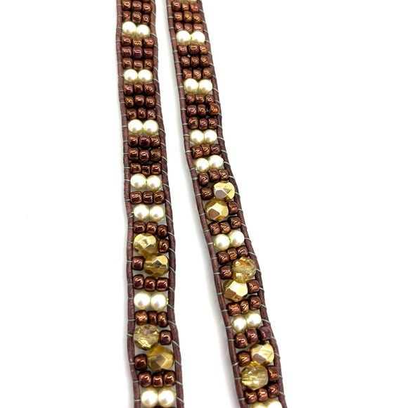 HAND CRAFTED Brown Leather Apple Watch Wrap - Picture 5 of 5